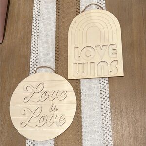 Love Wins and Love is Love Wall Decor Set